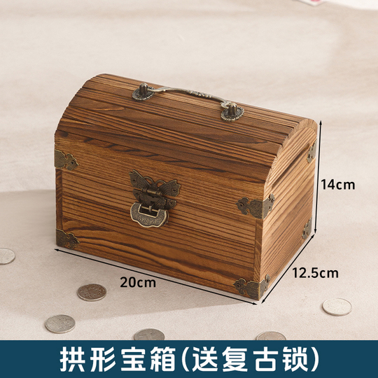 ユニコ　貯金箱　レトロ Yueran 木製貯金箱 - レトロスタイルキッズ用貯金箱