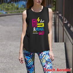 Touch Aerobic Long Fashion Stylish Sports Cover-Up Slimming Quick-Drying Naked-Feel Women's Fitness Vest 8139