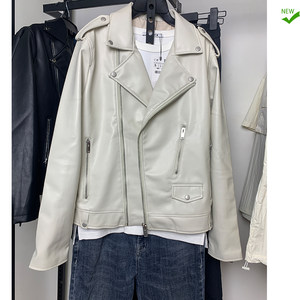 Cabinet 599! Autumn men's clothing imitation leather jackets slim leather jacket 3427/303 men's leather jacket
