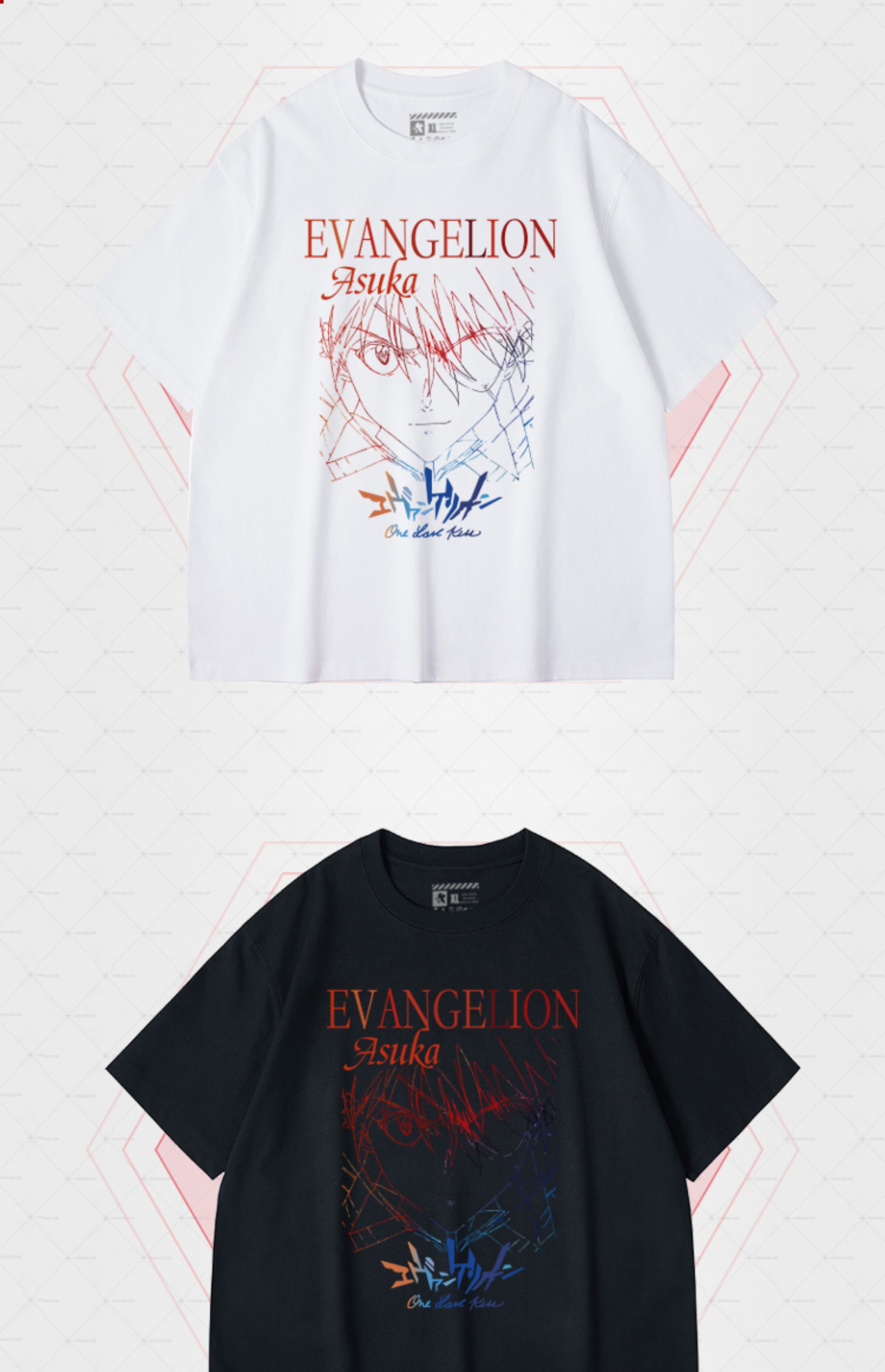 新世紀エヴァンゲリオン Tシャツ - エヴァ アスカ シンジ