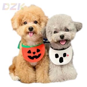 
Dog and cat dribbling bib bib bellyband pumpkin ghost festival cat Christmas pet supplies clothes decoration dog for.8