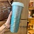Light purple sea blue three-dimensional fish scale thermos cup 610 