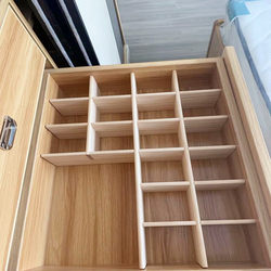 Solid Wood Drawer Dividers for Organizing Underwear and Socks, Freely Combinable Wardrobe Partitions
