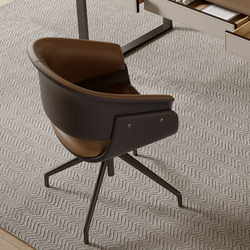 Home Computer Chair, Swivel Manicure Chair with Backrest, Light Luxury Minimalist Leisure Office Chair, High-End Study Comfortable Desk Chair