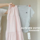 Pink cake skirt for women 2025 summer high waist elastic long skirt casual solid color commuting lady skirt student