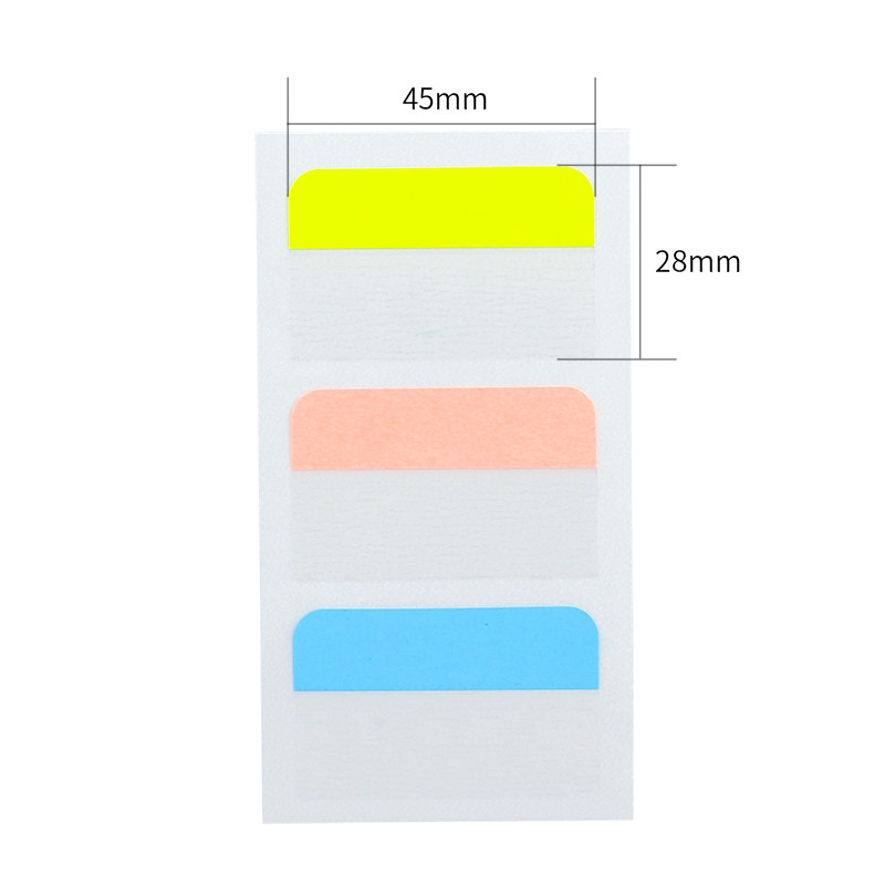 델리 25904 인덱스 라벨 인디케이터 마크 탈착식 분류 스티커 메모지 형광 스티커-