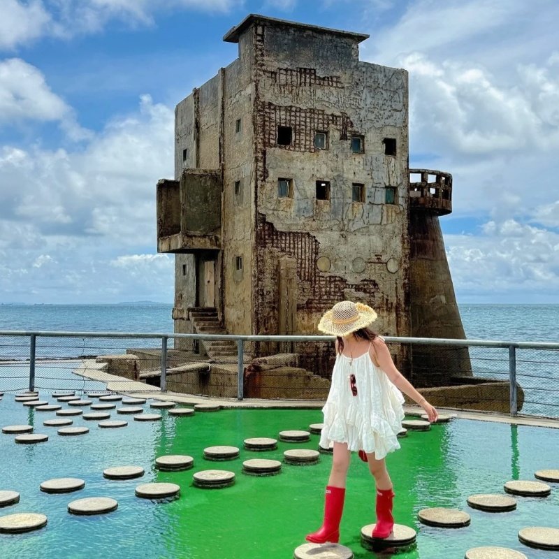 汕尾一日游【2-6人私家团】红海湾+风车岛+海上古堡+后澳玻璃海