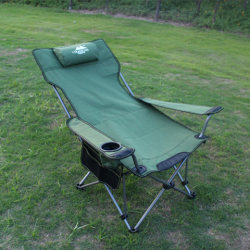 [Daily Special] Outdoor Folding Chair Fishing Chair Portable Sitting and Lying Dual-Use Recliner Lunch Break Bed Camping Beach Chair