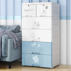 Clothes Storage Box, Drawer-Type Multi-Layer Toy Storage Cabinet, Thickened Household Plastic Baby Snack Organizer Box