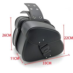 Universal Side Bag for Motorcycles, Electric Scooters, and Vintage Scooters, Waterproof and Sun-Resistant