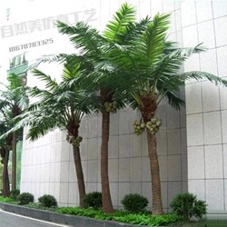 Large Coconut Tree, Palm Tree, Subtropical Green Plant, Indoor and Outdoor Artificial Tree, Landscape Decoration, Simulated Coconut Tree