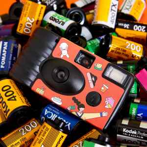 
[Chestnut Image] Special offer 135 point-and-shoot retro color disposable film camera bag developing film