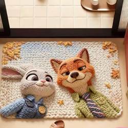 4D Stereo Diatom Mud Floor Mat Cartoon Cute Bathroom Non-Slip Water-Absorbent Household Foot Mat