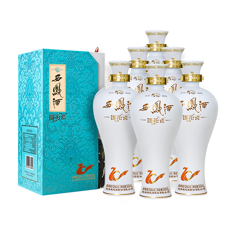 国花瓷西凤酒荣耀30年52度官方旗舰店凤香型纯粮食酒送礼商务白酒