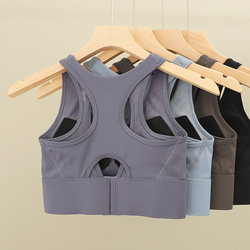 Sports Bra for Women with Large Busts, Minimizing Effect, Shockproof, Beautiful Back, Breathable, Large Size, All-In-One, Suitable for Yoga, Running, and Fitness