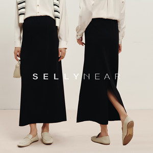 
SELLYNEAR maternity skirt spring new fashion versatile minimalist temperament slit commuter straight skirt