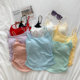 Fresh and pure style design pleated with chest pad suspender vest for women with inner wear and outer wear slim and beautiful back top in summer