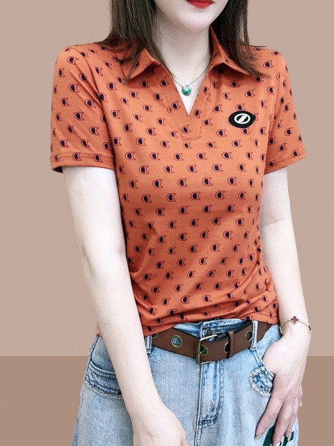 Summer Fashion With Loose Blouses, Women Cover Belly And Reduce Age, Short-sleeved T-shirts