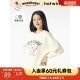 Hot Wind 2025 New Women's Love Puppy Printing Round Neck sweater Loose leisure in the top

