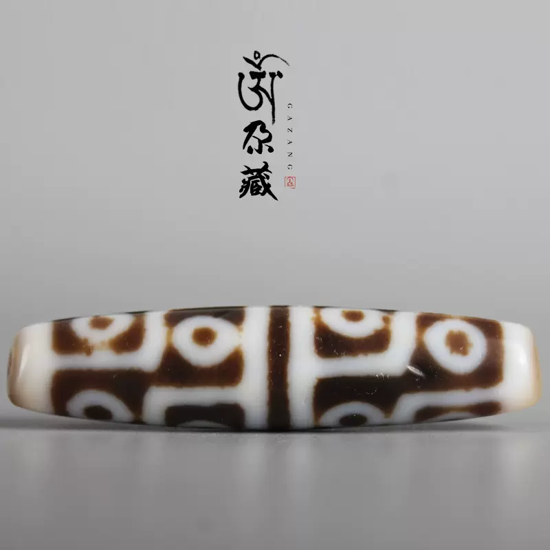 西蔵老天珠】十二眼天珠 天然强力西藏老油性玛瑙十