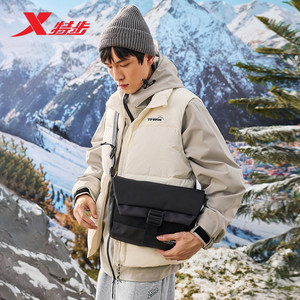 Xtep Official Messenger Bag Men's 2026 Four Seasons Couple Bag Water-Repellent Training Fitness Sports Shoulder Bag Women