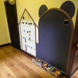 
Blackboard wall building block wall two-in-one magnetic blackboard wall sticker baby home writing board magnetic wall graffiti drawing board