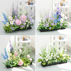 Artificial Flowers and Grass, Outdoor Partitions, Plastic Flowers, Decorative Flower Troughs, Flower Boxes, Bonsai Displays, Simulated Green Plants, Landscaping Combinations