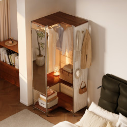 Corner Wardrobe Bedroom Storage 2026 New Popular Model Walk-In Closet Clothes Rack Floor-Standing Easy Assembly New Storage Solution