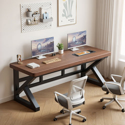 2026 New Model Solid Wood Computer Desk for Bedroom, Home Desktop Office Desk, Student Study Desk, Work Desk, Double Gaming Table