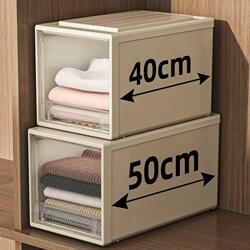 Drawer-Type Storage Box, Household Wardrobe Clothing Storage Box, Clothes Storage Box, Plastic Transparent Underwear Storage Cabinet