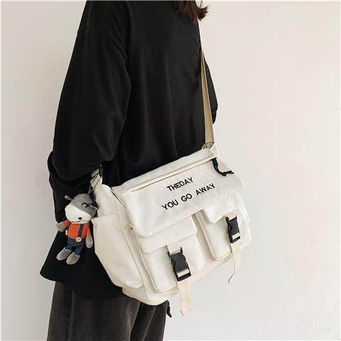 
One-shoulder crossbody bag men's functional trend ins personalized Japanese work bag large capacity commuting leisure backpack