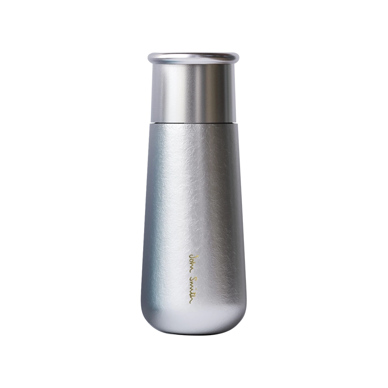 纯钛保温杯420ML高颜值便携泡茶杯磁吸杯盖直身钛杯抑菌设计