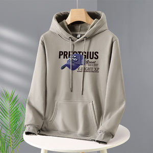 
Autumn and winter thickened velvet loose trendy brand hooded sweatshirt male teenagers junior high school and high school student hoodie jacket trendy