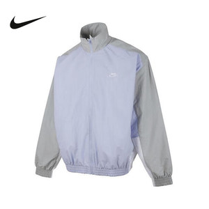 
Nike men's autumn new casual splicing breathable embroidered stand collar sports jacket jacket HQ6110-057