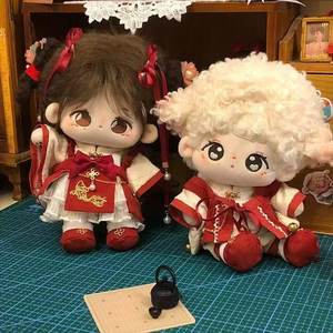 
20cm baby clothes wholesale antique embroidered Hanfu suit wedding doll non-attribute doll replacement daily wear