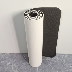 Foreign Trade Export Yoga Mat, White Tpe Material, Non-Slip Fitness Mat, Shock-Absorbing, Soundproof, Widened and Thickened Aerobics Mat