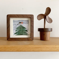 Mini Tabletop Photo Frame Japanese-Style Home Bird and Horse Abstract Healing Small Item Bedroom Nordic Decoration Gift Ornament