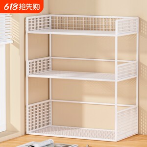 
Desktop Bookshelf Book Storage Shelf Large Capacity Multi-layer Storage Locker Learning Desk Layered Classification Placement Shelf