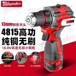 Bmevo Brushless Electric Drill with High Torque, Lithium Battery Drill, Compact and Powerful Model 4815, High-Power Impact Drill with Hammer Function