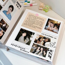 DIY Laminated Photo Album, Commemorative Album, Self-Adhesive Record Book for Couples, Photo Storage Album, 6inch Photos, Significance of Photos