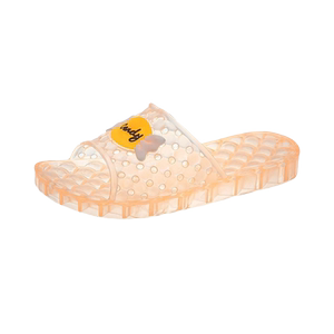 Crystal slippers Female non -slip princess transparent flat bottom bath bathroom bathing home thick bottom beach sandals lightweight slippers lightweight
