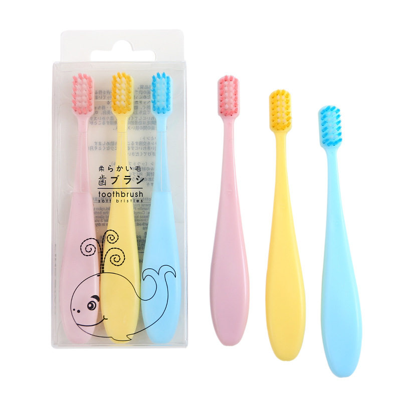 어린이용 부드러운 모 항균칫솔 3팩 -