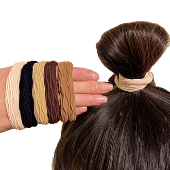 Thousands of people purchased the high-elastic black headband with rubber bands