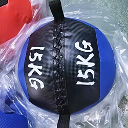 Manufacturer Supplies Fitness Medicine Balls with Grass Mat Texture, Balance Gym Squat and Abdominal Training Balls, Pu Fitness Soft Medicine Balls