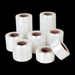Small Roll of Cling Film Pe Wrapping Film 5cm Industrial Packaging Film 6cm Takeaway Packaging Box Sealing Film Grafting Vegetable Bundling Film