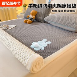 Winter Milk Velvet Mattress Thickened Soft Cushion Velvet Blanket Student Dormitory Mattress Tatami Mat Coral Velvet Mattress