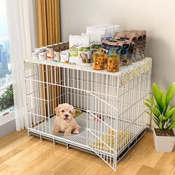 Dog Cage for Home Use, Suitable for Small and Medium-Sized Dogs, Large Indoor Dog Villa, Thickened Dog Enclosure, Luxurious Foldable Dog Cage