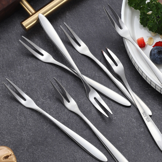 ステンレス製フルーツフォーク 5本セット