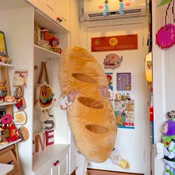 Bread Baguette Pillow, Removable and Washable, Bed Headrest Pillow, Sofa Lumbar Pillow, Dormitory Girl Gift, Decorative Long Pillow, Bedroom