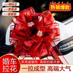 Wedding Car Decoration Ribbons, Wedding Decoration, Wedding Quilt, Bow Tie Flower Arrangement, Armrest and Door Handle Decoration